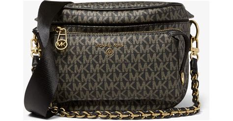 michael kors slater medium logo sling pack|michael kors belt bag original.